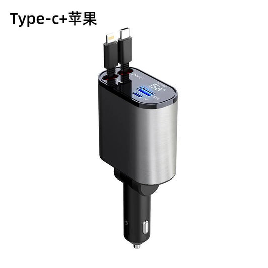 best fast car charger with dual USB and retractable cables for UAE drivers