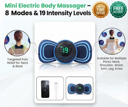 cordless mini massager, neck and shoulder massager