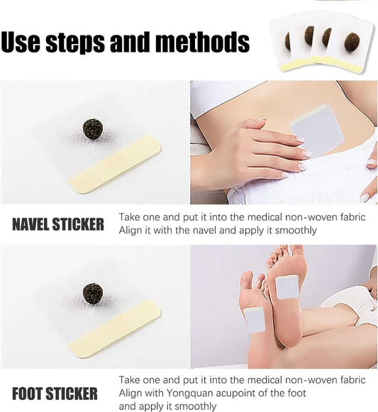 Herbal Slimming Detox Patches – Weight Loss & Body Contouring Navel Stickers (30 Pcs)