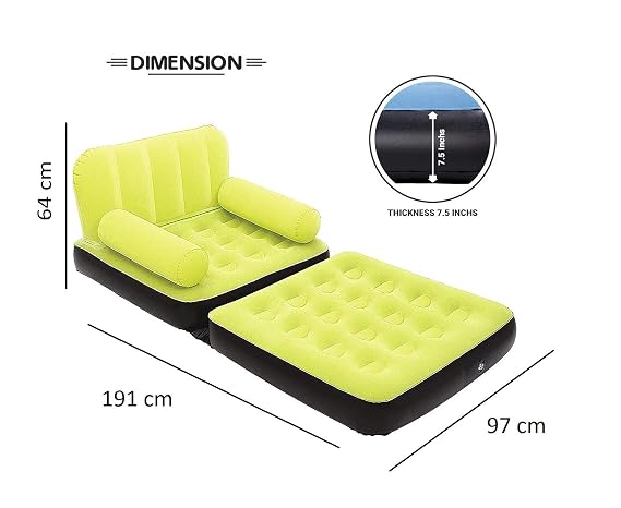 Bestway Multi Max Air Couch Size Dimensions 191cm x 97cm x 64cm