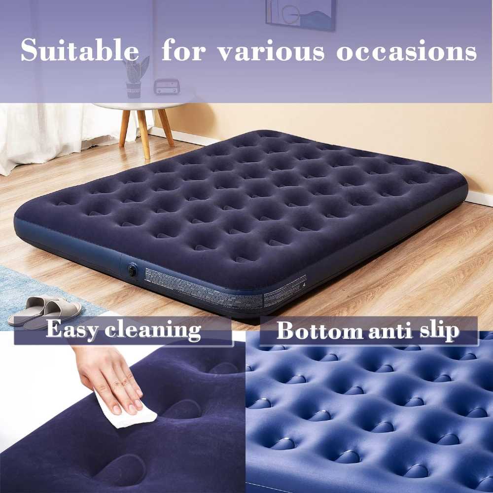 Air Mattress Inflatable Bed - Single (Velvet Flocking & Waterproof)