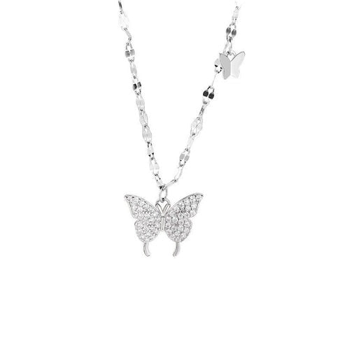 Stylish gold-tone butterfly pendant necklace for women, fashion jewelry accessory by Always Reliable UAE