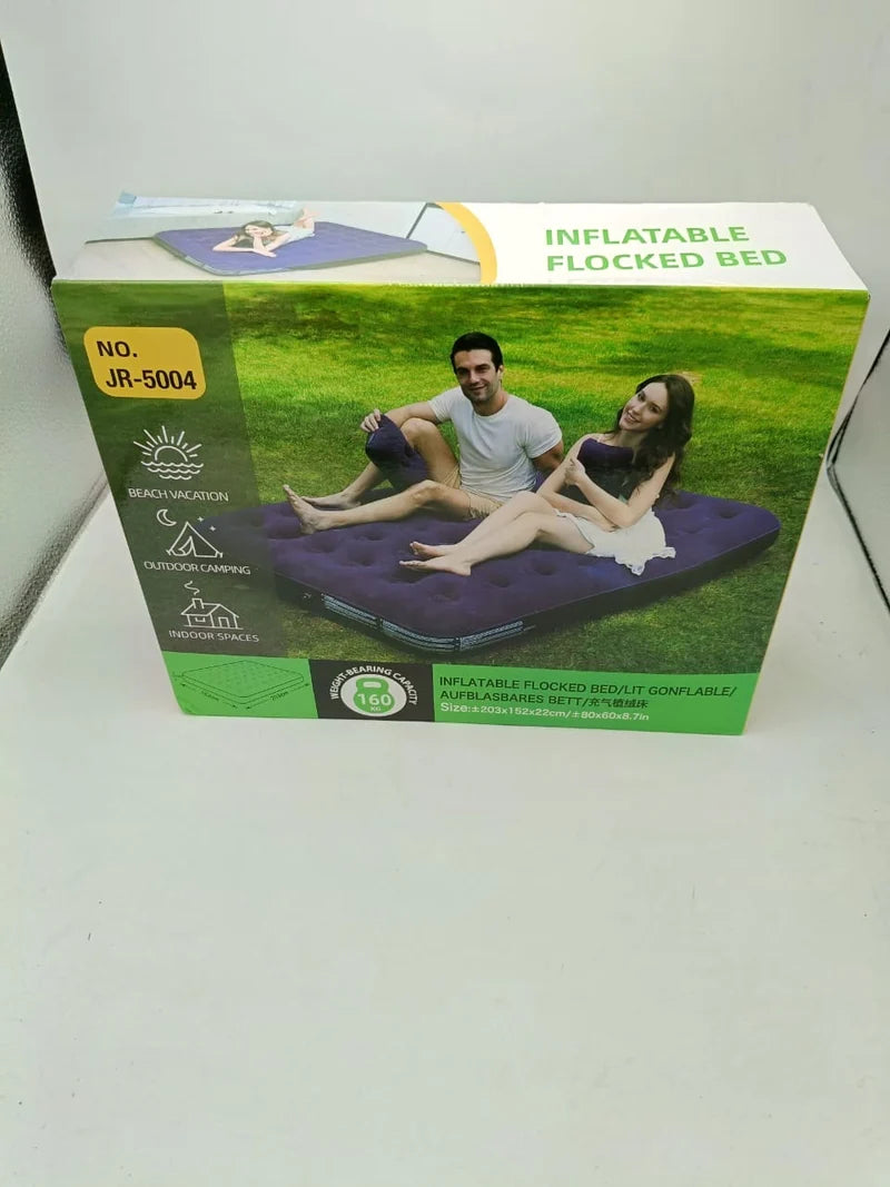 Air Mattress Inflatable Bed - Single (Velvet Flocking & Waterproof)