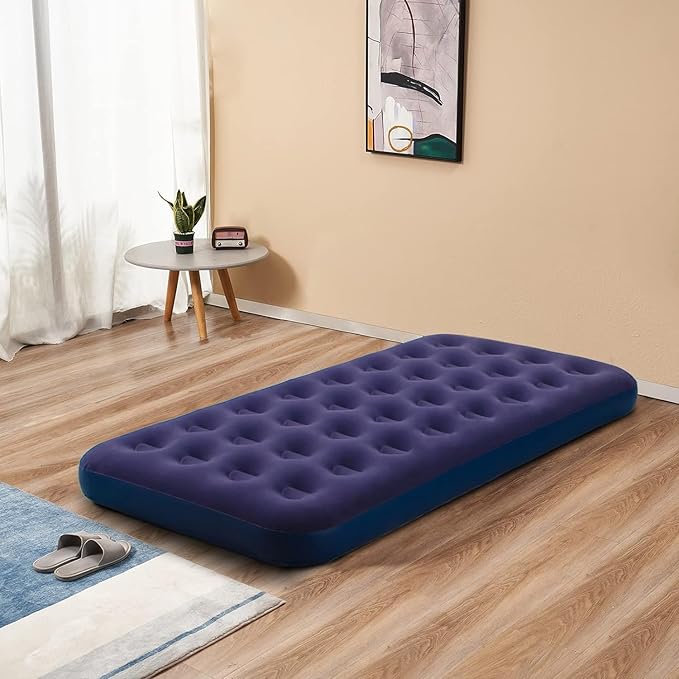 Air Mattress Inflatable Bed - Single (Velvet Flocking & Waterproof)