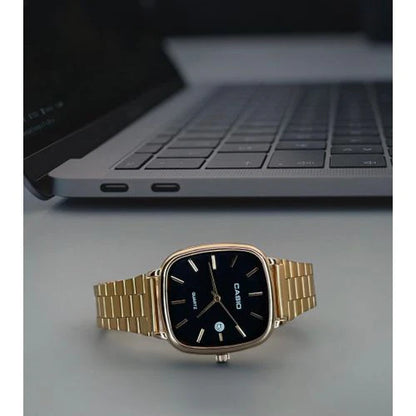 Classic Square Dial Men's Watch – Stainless Steel Elegant Timepiece
