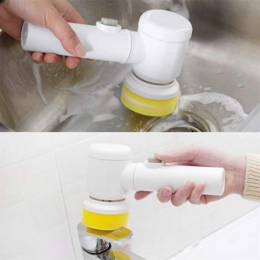 5-in-1 Ultimate Electric Cleaning Brush – Multifunctional Power Scrubber for Kitchen & Home