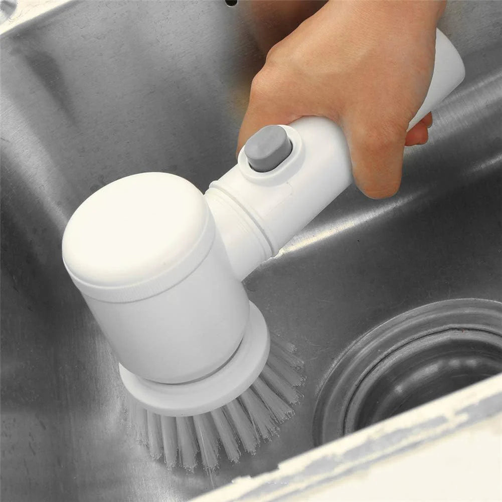 5-in-1 Ultimate Electric Cleaning Brush – Multifunctional Power Scrubber for Kitchen & Home