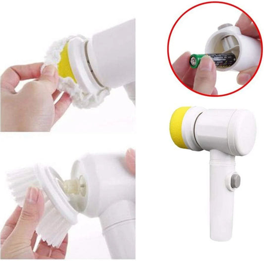 5-in-1 Ultimate Electric Cleaning Brush – Multifunctional Power Scrubber for Kitchen & Home
