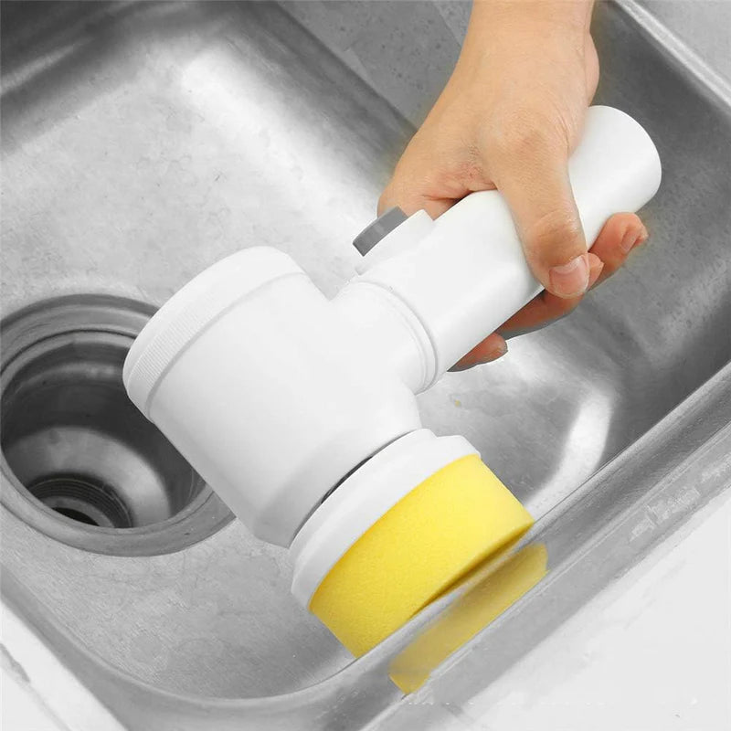 5-in-1 Ultimate Electric Cleaning Brush – Multifunctional Power Scrubber for Kitchen & Home