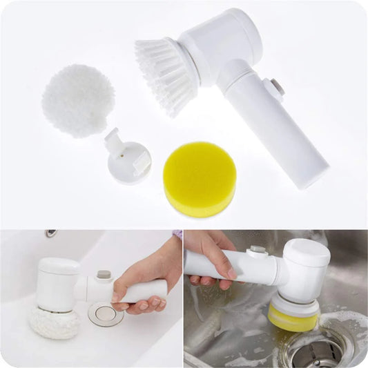 5-in-1 Ultimate Electric Cleaning Brush – Multifunctional Power Scrubber for Kitchen & Home