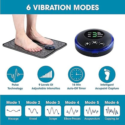 EMS foot massager, foot massager mat, portable foot massager,neuropathy foot pain relief, plantar fasciitis massager, muscle stimulation mat