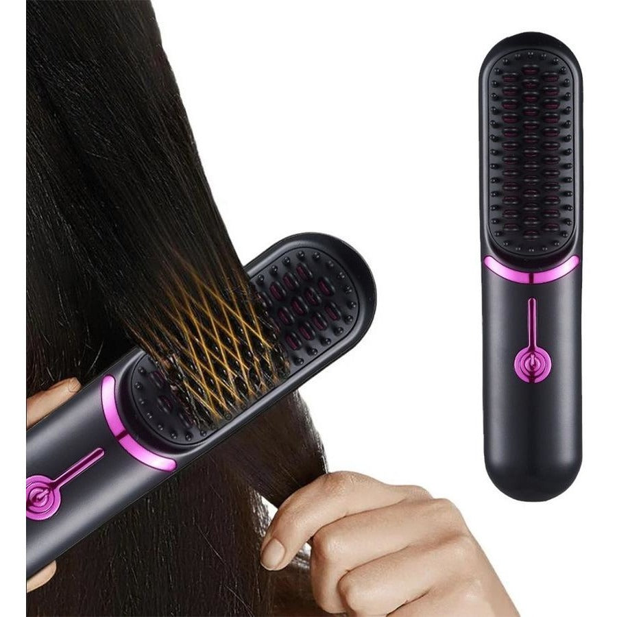 Portable Cordless Hair Straightener Brush – Salon-Quality Styling Anywhere, Anytime