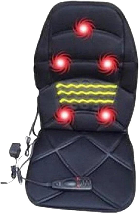 Premium Heated Vibration Massage Seat Topper – Full Body Relief for Home, Office & Car