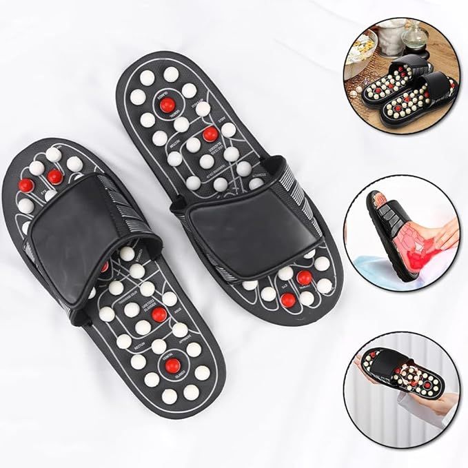 Rotating Acupressure Foot Massager Slippers | Reflexology Pain Relief Shoes UAE & Dubai