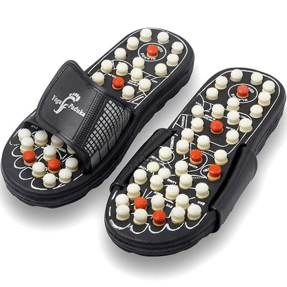 Rotating acupressure foot massager slippers for pain relief in UAE