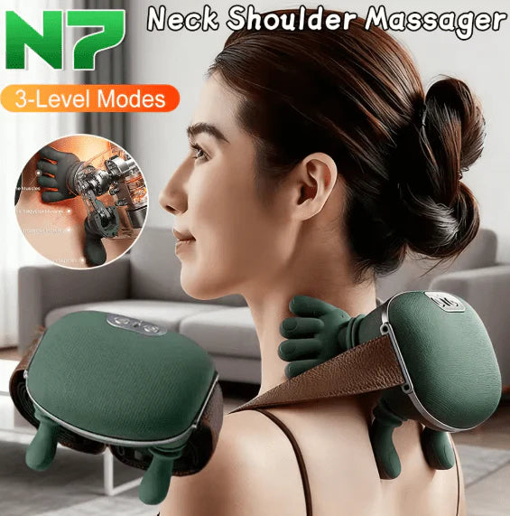 Portable Shoulder & Neck Massager – Deep Tissue Relief Device