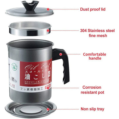 Parts Breakdown of Stainless Steel Oil Strainer Pot