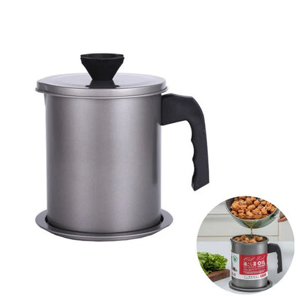 1.4L Kitchen Oil Storage Pot and Grease Container