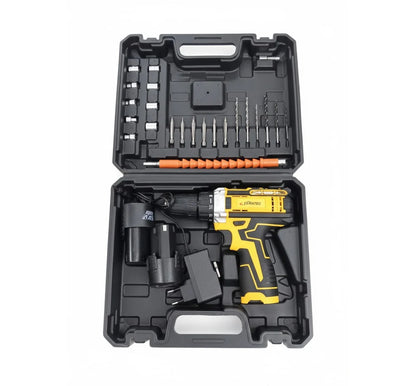 36-Piece Cordless Rechargeable Drill Machine & Power Tool Kit